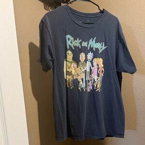 Ripple Junction Rick and Morty Graphic Tee - Dark Blue
